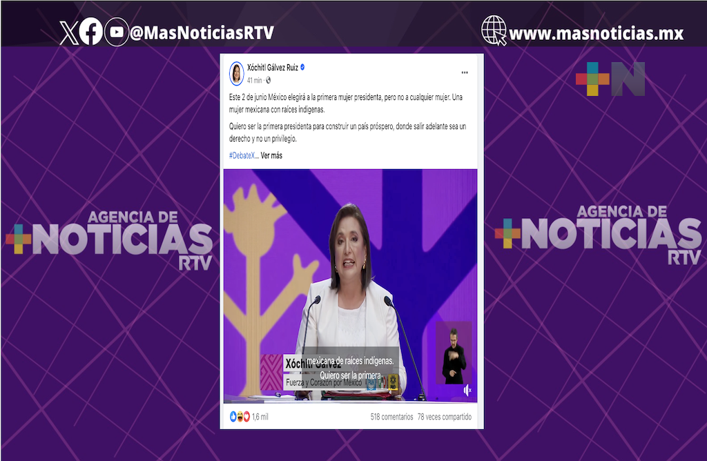 «Quiero construir un país próspero», señala Xóchitl Gálvez